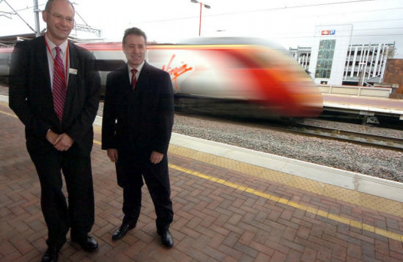 Mark Pawsey MP at Rugby Railway Station