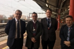 Mark Pawsey MP with staff at Rugby Station