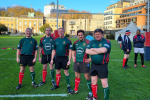 Commons and Lords Parliamentary Rugby players (L-R Mark Pawsey MP, Matt Warman MP, Sam Tarry MP, Johnny Mercer MP & Lord Addington)