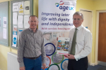 Age UK Coventry & Warwickshire Chief Executive Michael Garrett & Mark Pawsey MP at the Claremont Centre