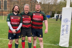 Rugby MP Mark Pawsey with his sons Tom & Will at Rugby School’s “A Day of Rugby on The Close”
