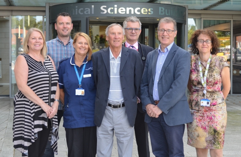 Mark Pawsey MP with staff and patients at UHCW