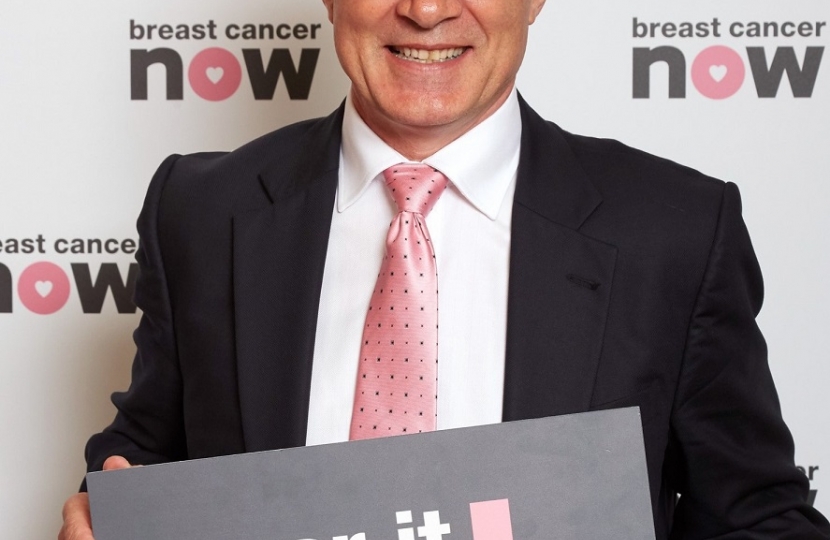 Mark Pawsey Wear It Pink campaign
