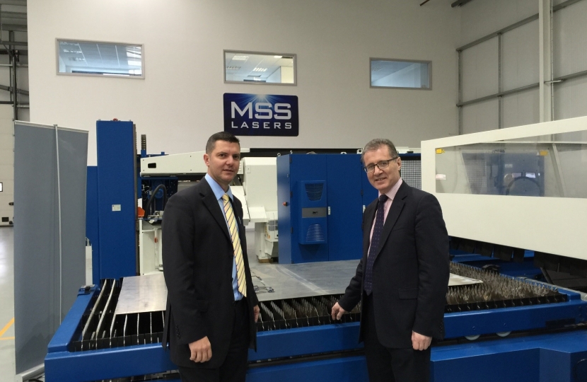 Mark Pawsey MP at MSS Lasers