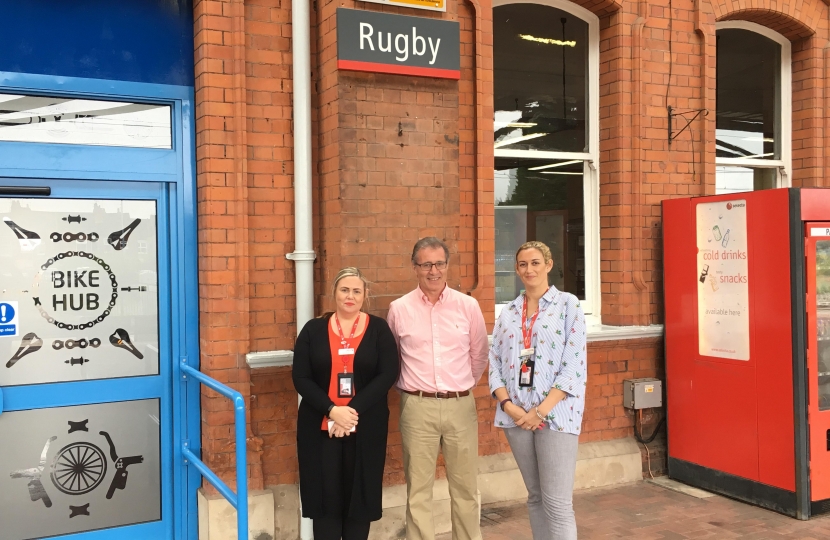Mark Pawsey MP welcomes new improved rail services at Rugby station