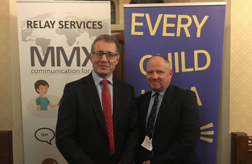 Mark Pawsey MP praises work of local charity DeafKidz International