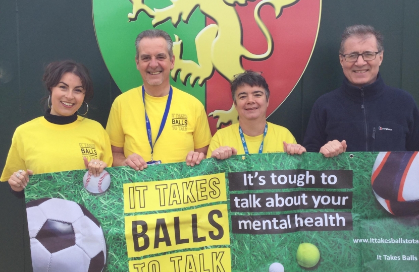 Mark Pawsey MP nominates local Mental Health Campaign ‘It Takes Balls to Talk’ for award