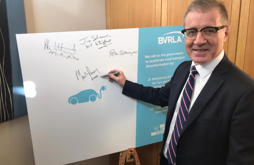 MP signs BVLRA campaign on EVs