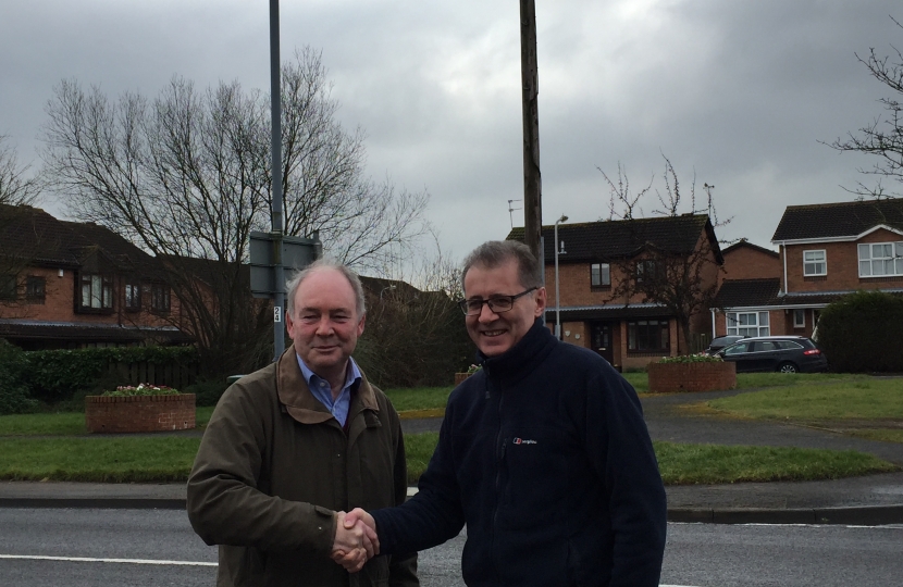 Warwickshire Police and Crime Commissioner Philip Seccombe (left) and Rugby & Bulkington MP Mark Pawsey (right) are working hard to ensure there are more police officers on the streets of Warwickshire (photo taken prior to coronavirus restrictions)