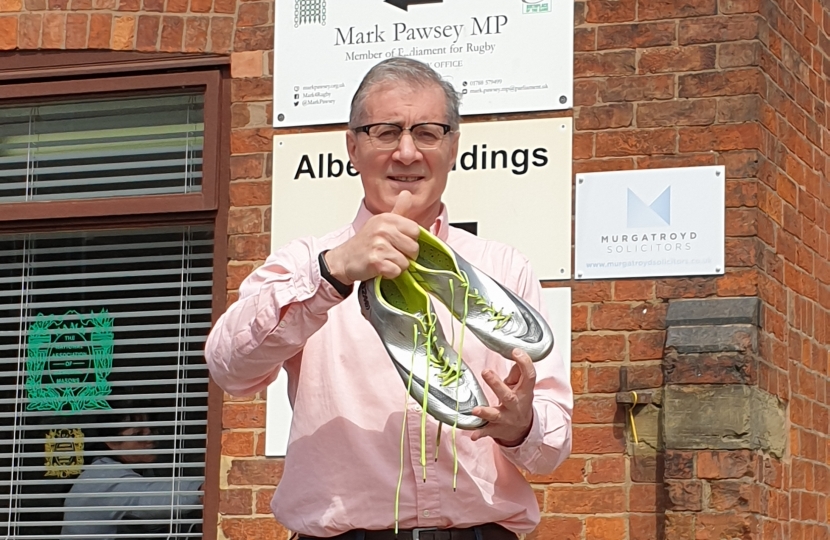Rugby MP Mark Pawsey is supporting the Football Rebooted campaign