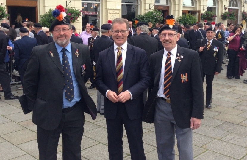 Mark Pawsey MP with ex-servicemen