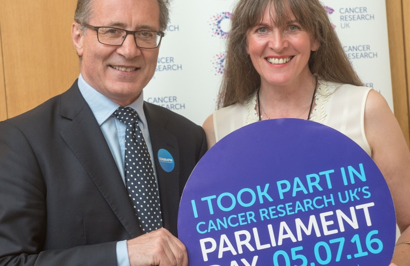 Mark Pawsey MP, Cancer Research campaign