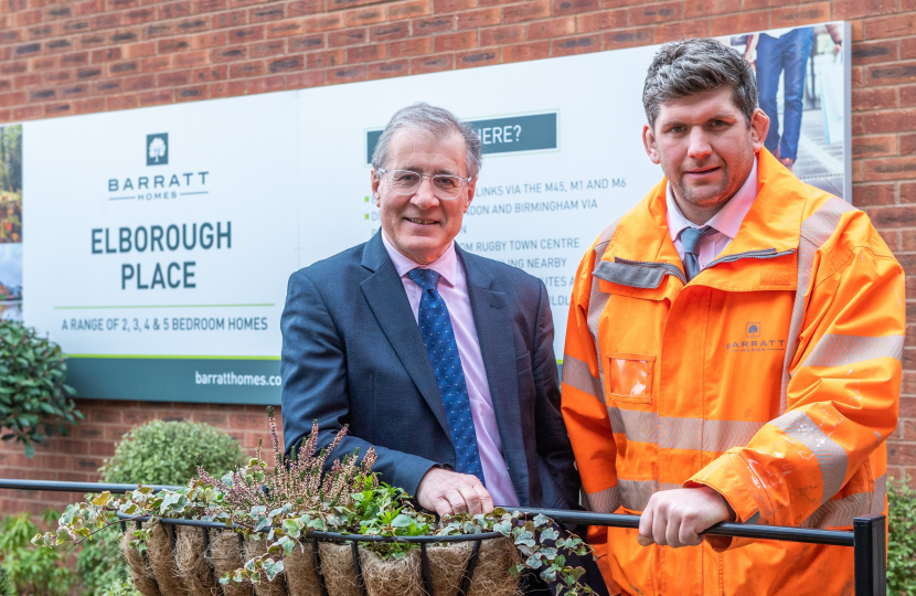 Mark Pawsey MP and Site Manager, Guy Field