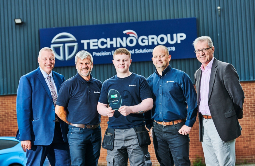 Mark Pawsey MP and the Technoset team