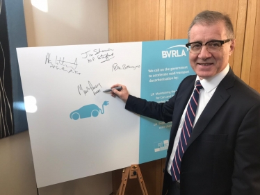 MP signs BVLRA campaign on EVs